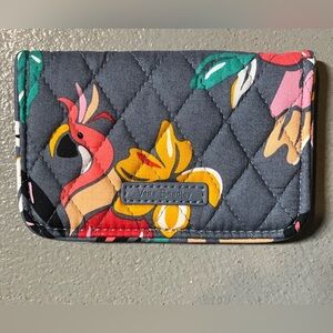 Vera Bradley RFID Small Bifold Wallet Coastal Paradise